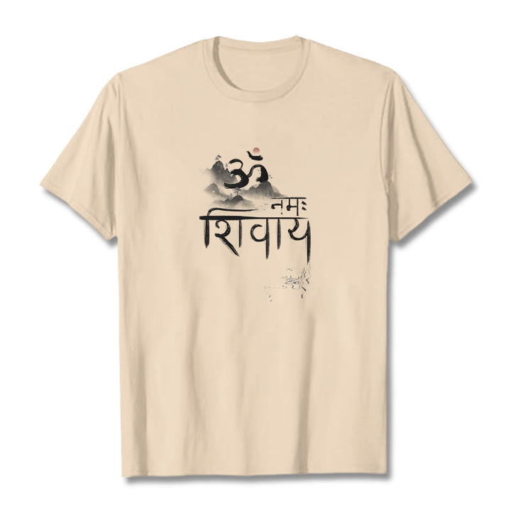 T-shirt en coton Buddha Stones OM NAMAH SHIVAYA Mountain - Bisque - 2XL - image 17