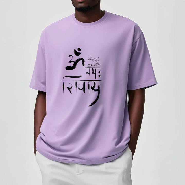 T-shirt en coton et bambou Buddha Stones OM NAMAH SHIVAYA Crane - image 17
