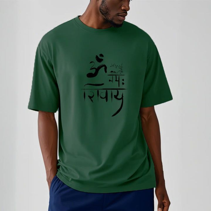T-shirt en coton et bambou Buddha Stones OM NAMAH SHIVAYA Crane - image 12