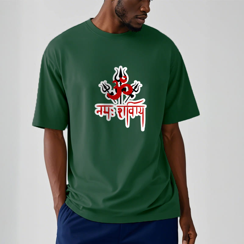T-shirt en coton Buddha Stones OM NAMAH SHIVAYA, trois Tridents - image 15