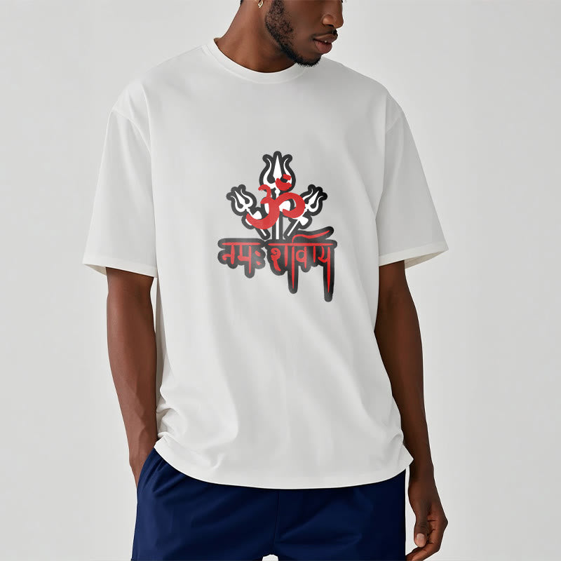 T-shirt en coton Buddha Stones OM NAMAH SHIVAYA, trois Tridents - image 7