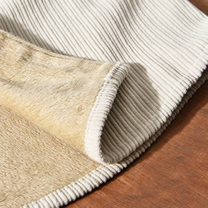 Chemise confortable en velours côtelé à manches longues et col rabattu avec poche pour homme Buddha Stones - image 5