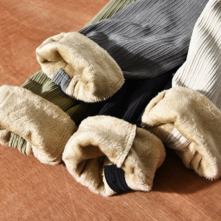 Chemise confortable en velours côtelé à manches longues et col rabattu avec poche pour homme Buddha Stones - image 19