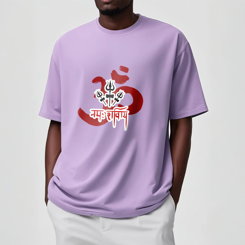 T-shirt en coton avec les trois petits tridents et les Buddha Stones OM NAMAH SHIVAYA - image 9