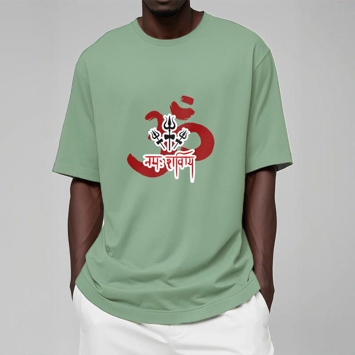 T-shirt en coton avec les trois petits tridents et les Buddha Stones OM NAMAH SHIVAYA - image 7