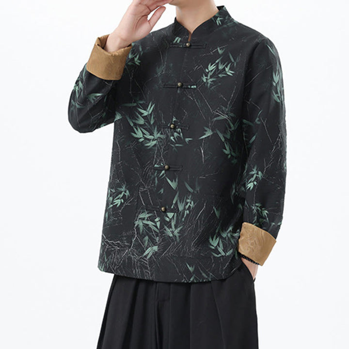 Chemise à manches longues en élasthanne pour homme avec imprimé Buddha Stones - image 12