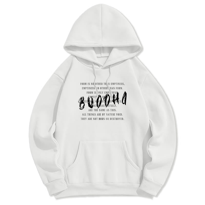 La forme des Buddha Stones n'est autre que le vide Sweat à capuche en polyester doublé polaire