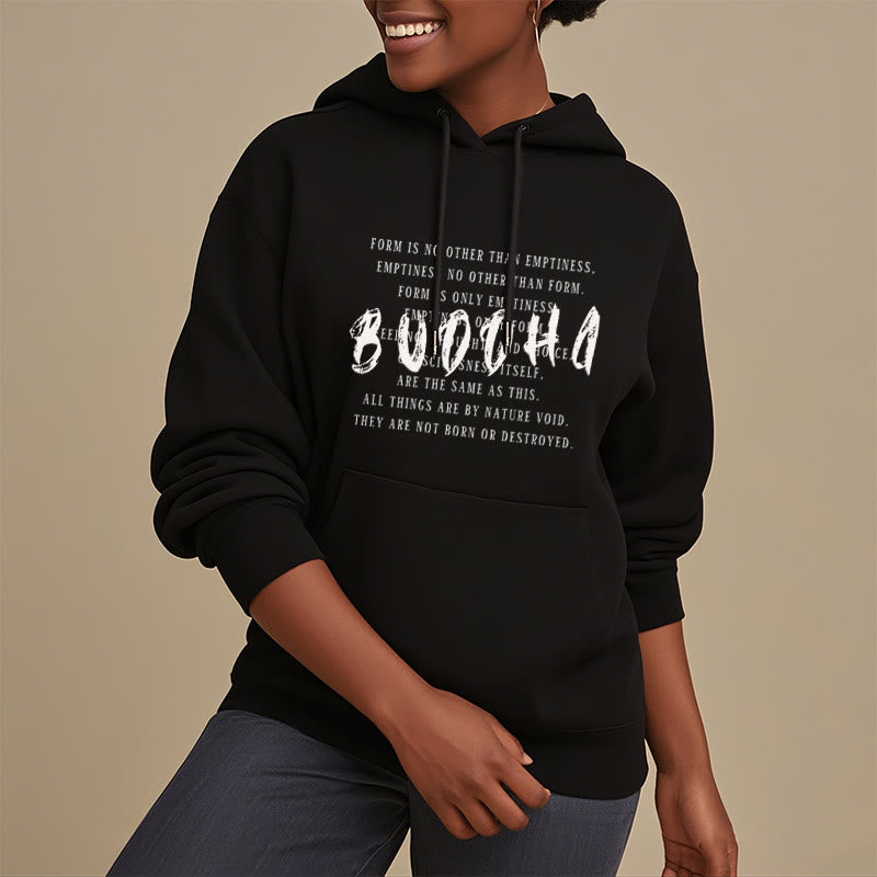 La forme des Buddha Stones n'est autre que le vide Sweat à capuche en polyester doublé polaire
