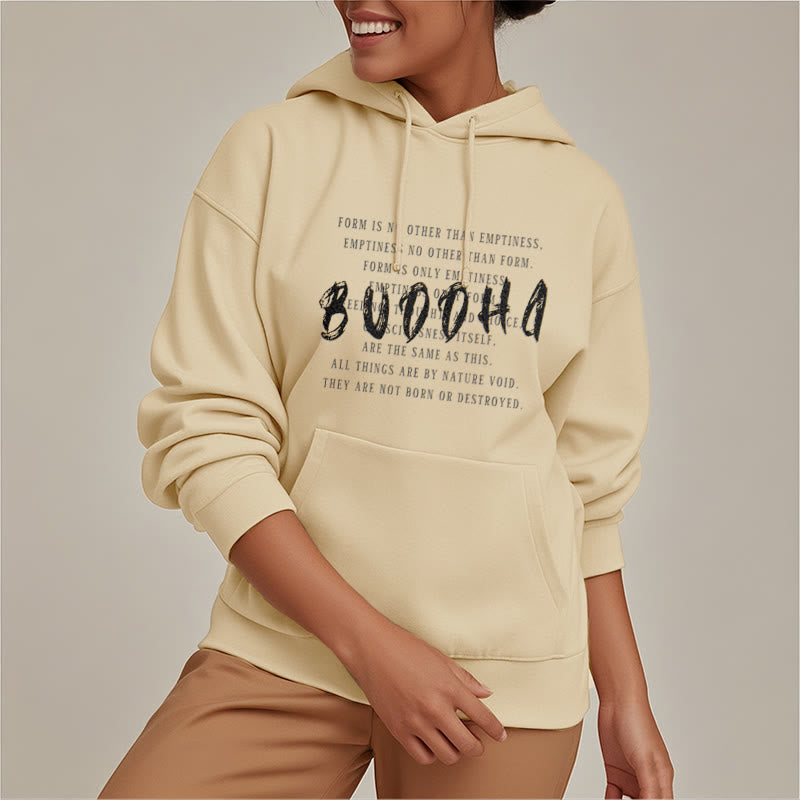 La forme des Buddha Stones n'est autre que le vide Sweat à capuche en polyester doublé polaire
