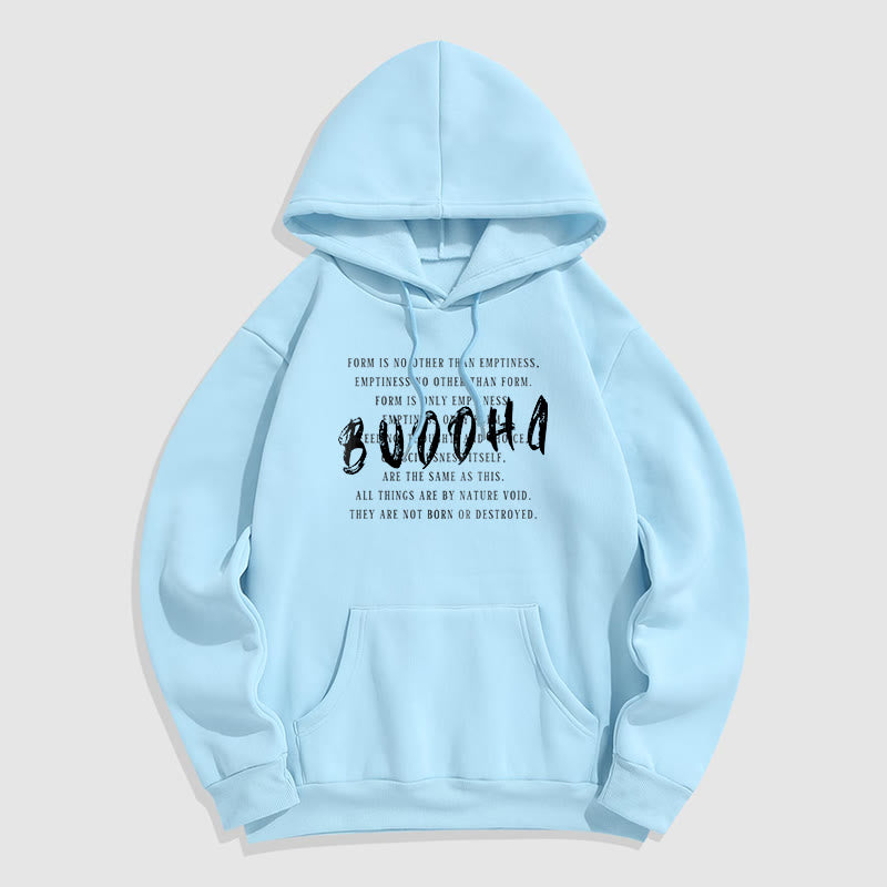 La forme des Buddha Stones n'est autre que le vide Sweat à capuche en polyester doublé polaire