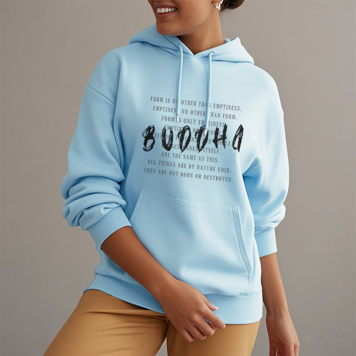 La forme des Buddha Stones n'est autre que le vide Sweat à capuche en polyester doublé polaire