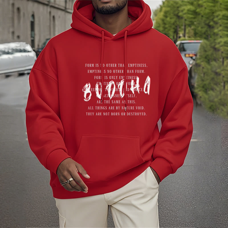 La forme des Buddha Stones n'est autre que le vide Sweat à capuche en polyester doublé polaire