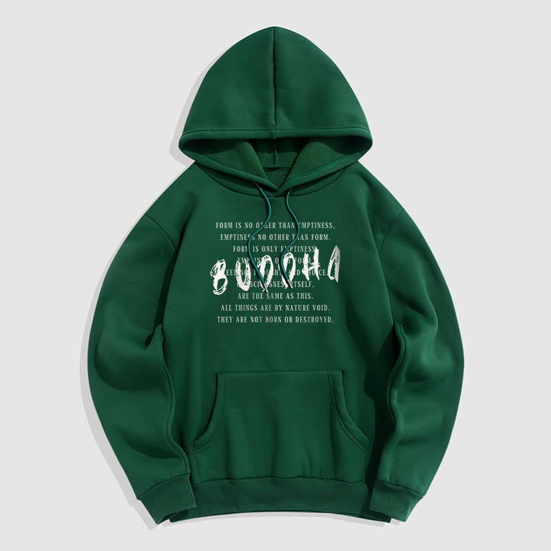 La forme des Buddha Stones n'est autre que le vide Sweat à capuche en polyester doublé polaire
