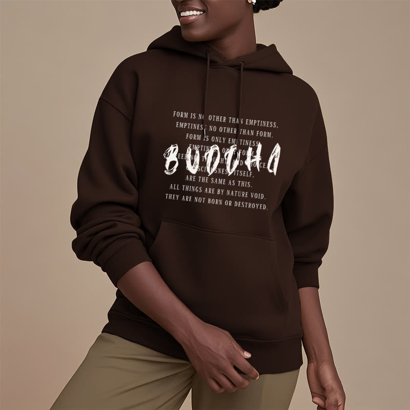 La forme des Buddha Stones n'est autre que le vide Sweat à capuche en polyester doublé polaire