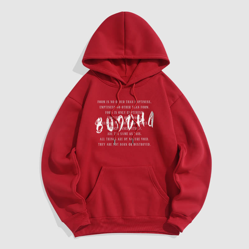La forme des Buddha Stones n'est autre que le vide Sweat à capuche en polyester doublé polaire