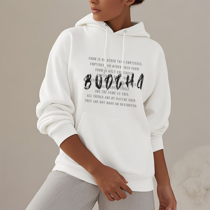 La forme des Buddha Stones n'est autre que le vide Sweat à capuche en polyester doublé polaire