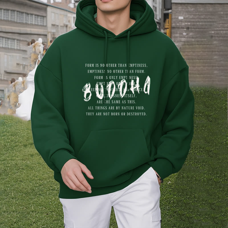 La forme des Buddha Stones n'est autre que le vide Sweat à capuche en polyester doublé polaire