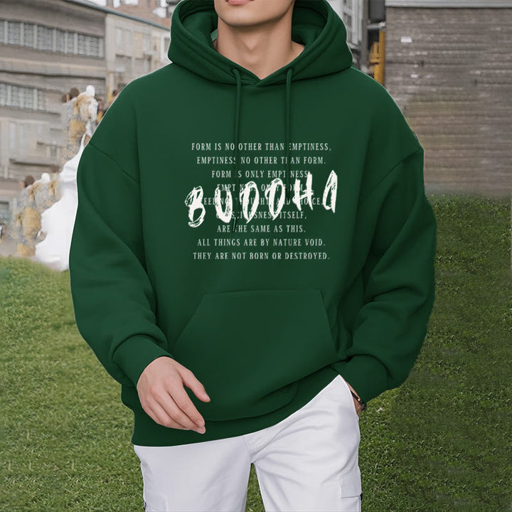 La forme des Buddha Stones n'est autre que le vide Sweat à capuche en polyester doublé polaire