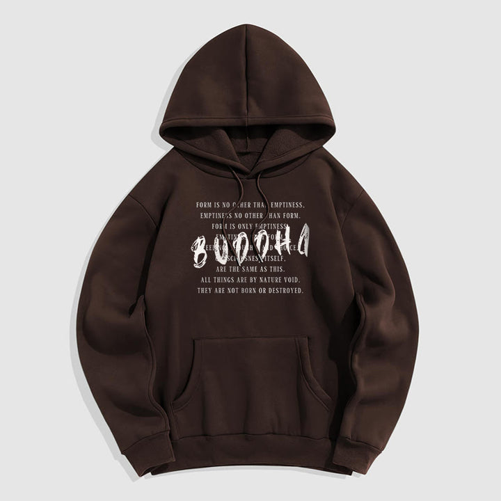 La forme des Buddha Stones n'est autre que le vide Sweat à capuche en polyester doublé polaire