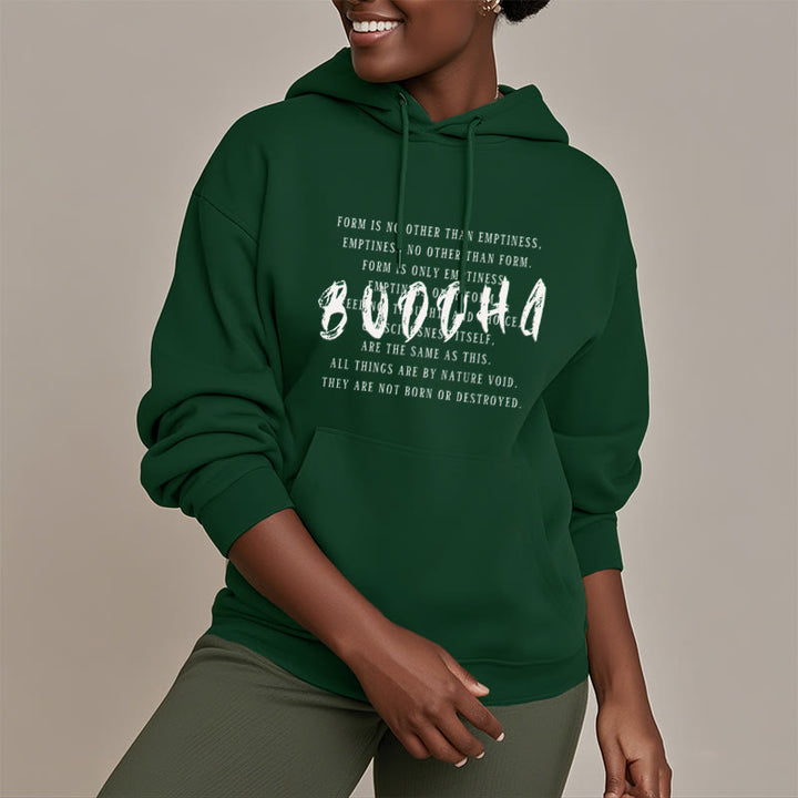 La forme des Buddha Stones n'est autre que le vide Sweat à capuche en polyester doublé polaire