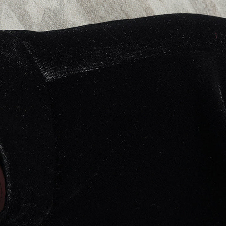 Veste en coton à col rond et boutons de grenouille pour homme avec costume Tang Buddha Stones - image 4