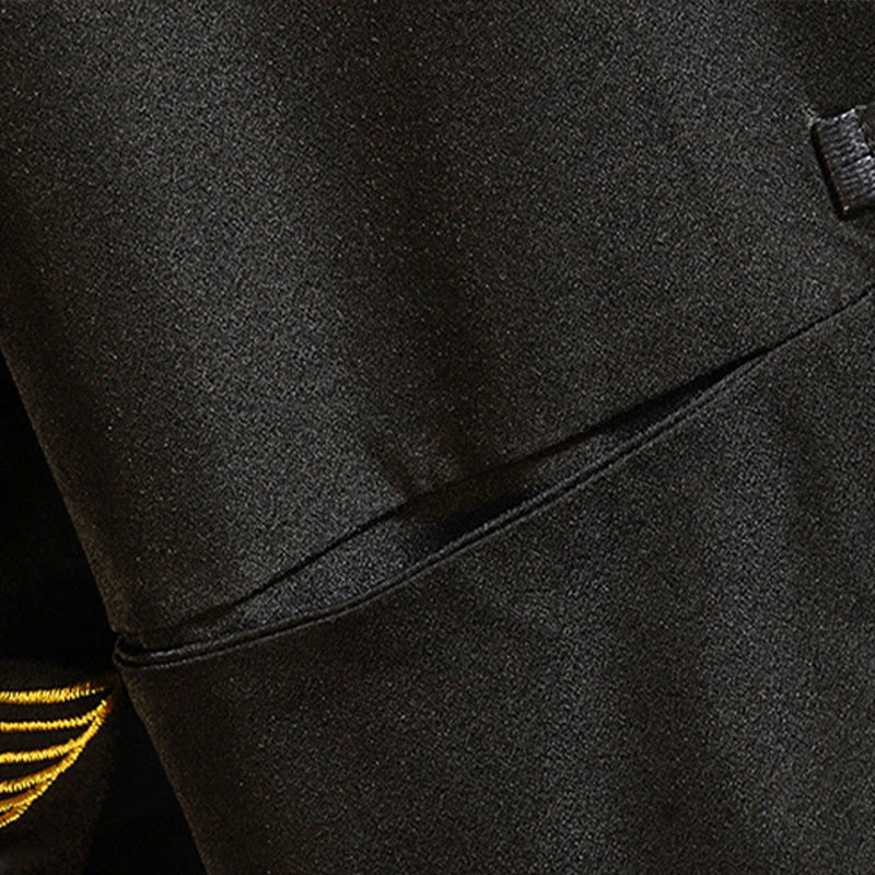 Veste en coton décontractée à boutons de grenouille pour homme avec broderie de dragon et de phénix - image 9