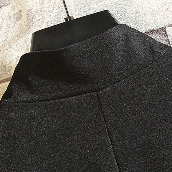 Veste en coton décontractée à boutons de grenouille pour homme avec broderie de dragon et de phénix - image 4