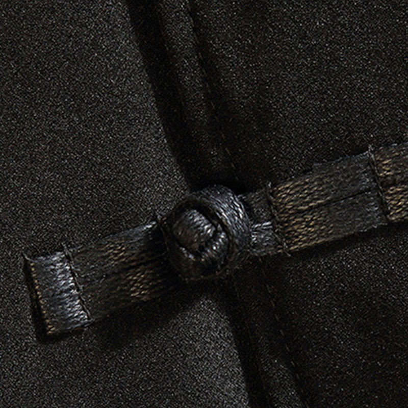 Veste en coton décontractée à boutons de grenouille pour homme avec broderie de dragon et de phénix - image 5