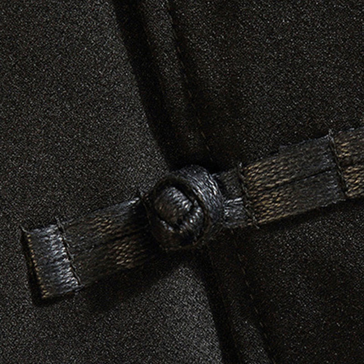 Veste en coton décontractée à boutons de grenouille pour homme avec broderie de dragon et de phénix - image 5