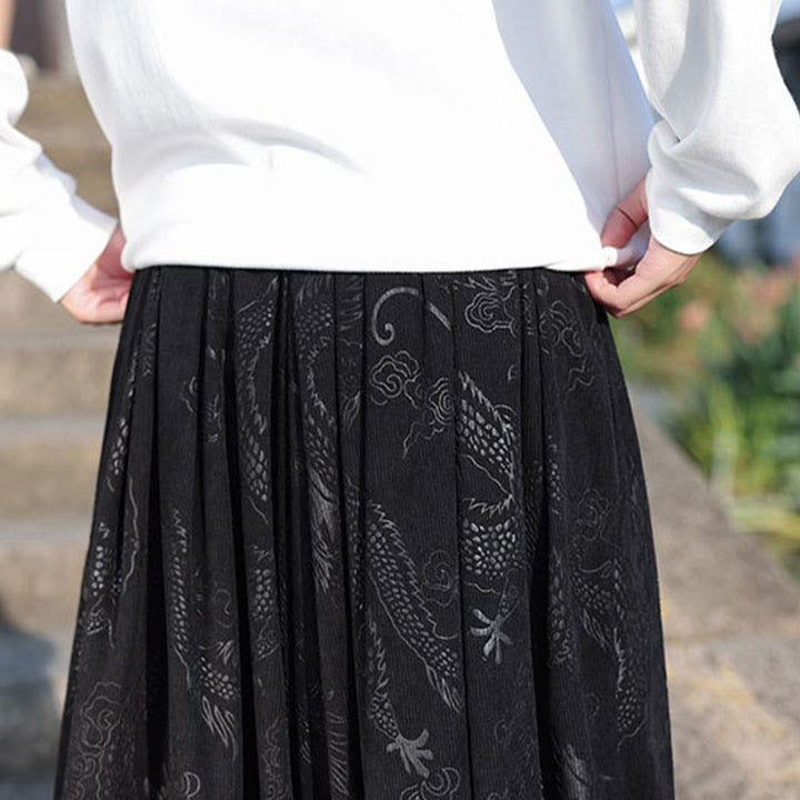 Pantalon décontracté en coton uni avec poches pour homme, motif dragon et Buddha Stones - image 19