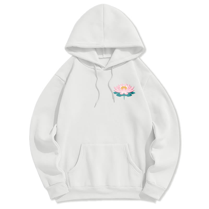 Buddha Stones Lotus Une fois que vous vous sentez évité Sweat à capuche en polyester doublé polaire