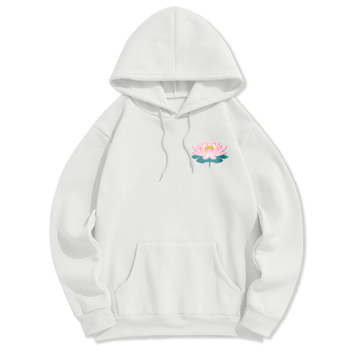 Buddha Stones Lotus Une fois que vous vous sentez évité Sweat à capuche en polyester doublé polaire