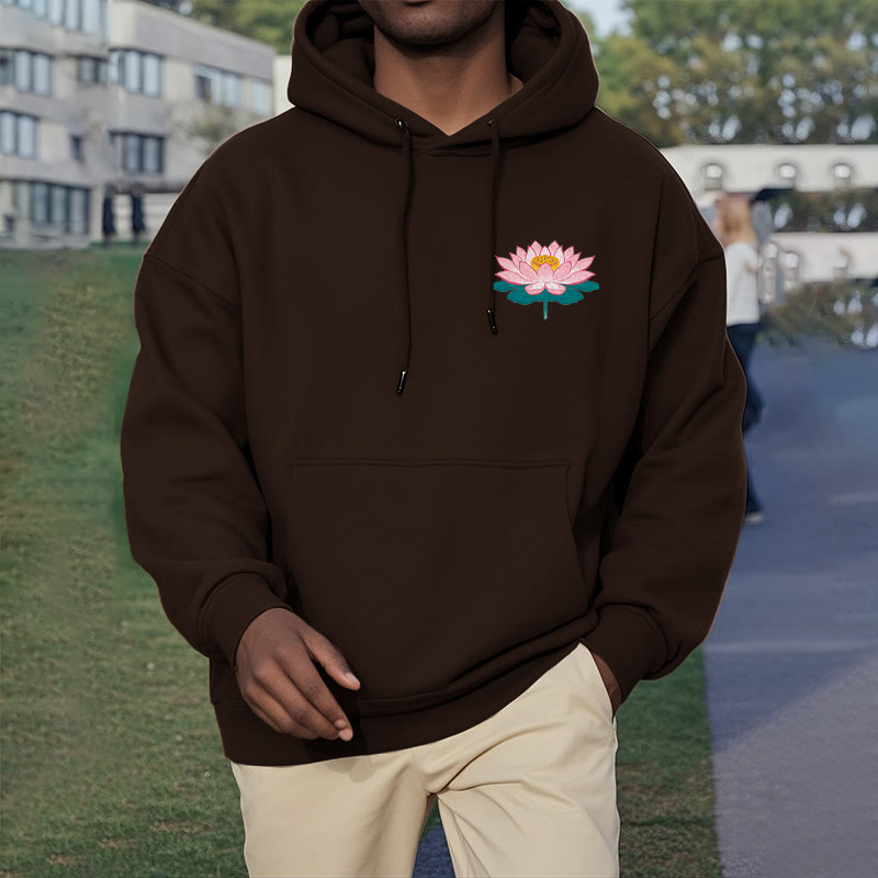 Buddha Stones Lotus Une fois que vous vous sentez évité Sweat à capuche en polyester doublé polaire