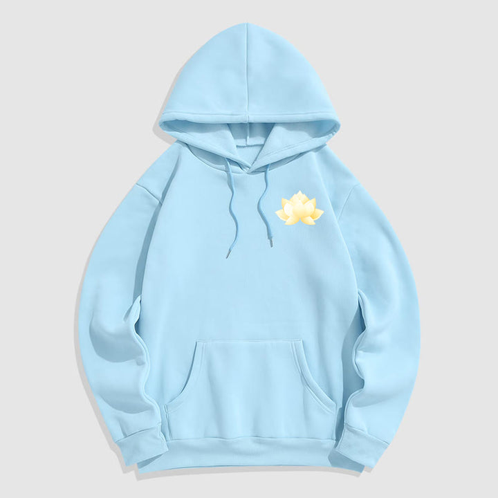 Buddha Stones Lotus J'essaie d'être meilleur Sweat à capuche en polyester doublé polaire