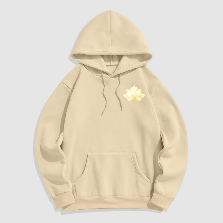 Buddha Stones Lotus J'essaie d'être meilleur Sweat à capuche en polyester doublé polaire
