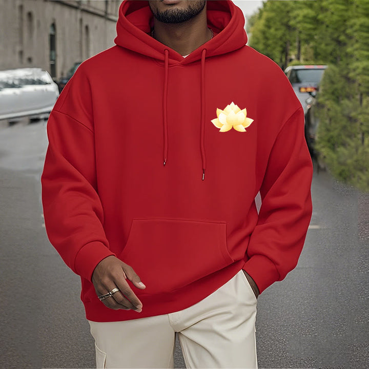 Buddha Stones Lotus J'essaie d'être meilleur Sweat à capuche en polyester doublé polaire