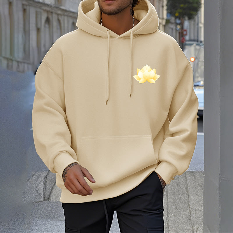 Buddha Stones Lotus J'essaie d'être meilleur Sweat à capuche en polyester doublé polaire