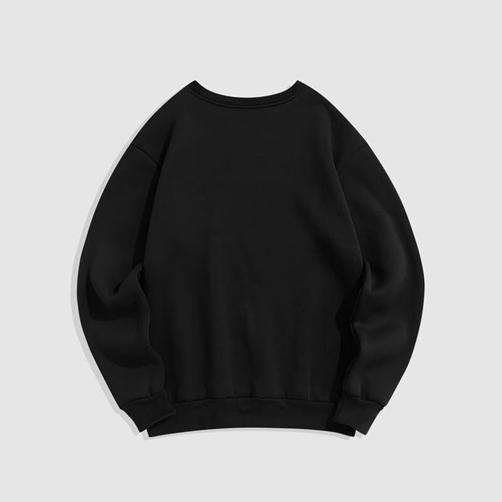 Sweat-shirt doux à col rond et doublure polaire Buddha Stones RELAX
