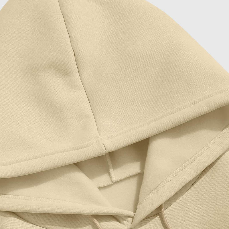 Buddha Stones Lotus Ne jamais être contrôlé par trois choses Sweat à capuche en polyester doublé polaire