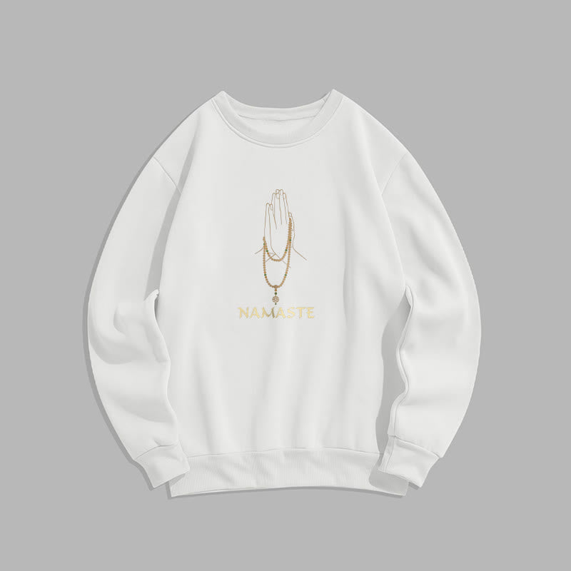 Sweat-shirt doublé polaire Buddha Stones NAMASTE