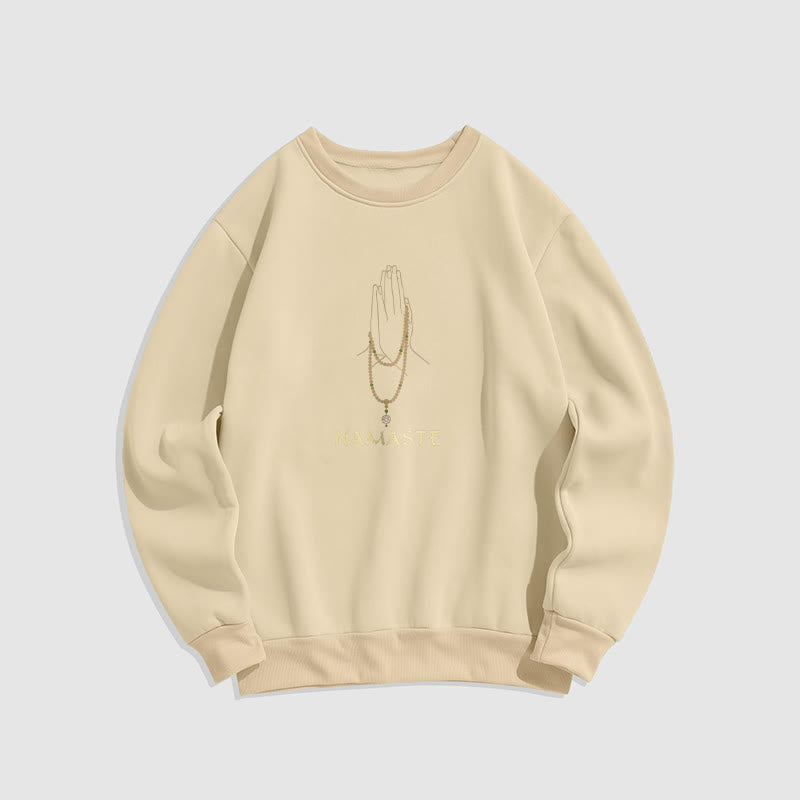 Sweat-shirt doublé polaire Buddha Stones NAMASTE