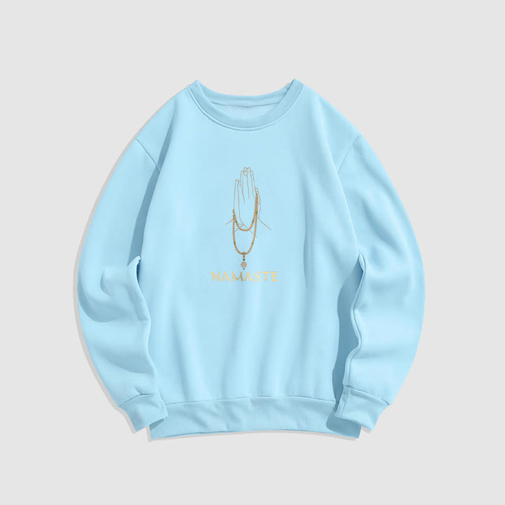 Sweat-shirt doublé polaire Buddha Stones NAMASTE