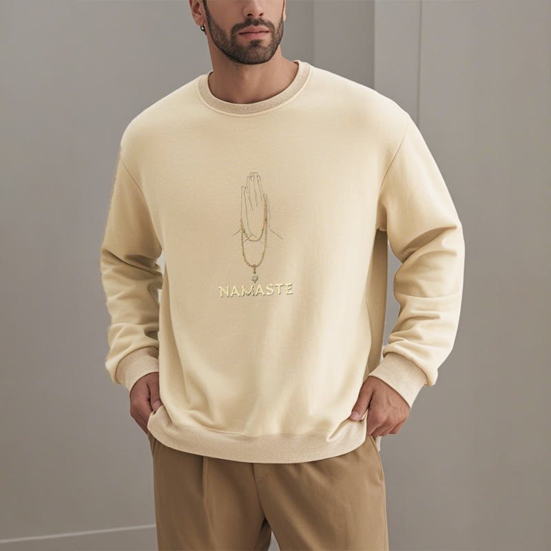 Sweat-shirt doublé polaire Buddha Stones NAMASTE