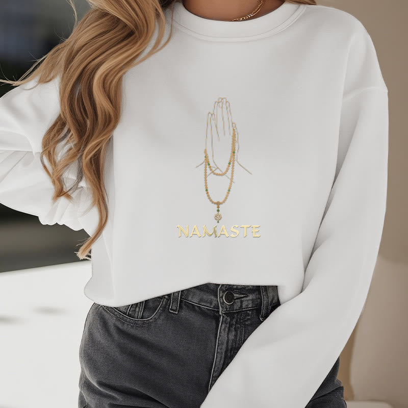 Sweat-shirt doublé polaire Buddha Stones NAMASTE
