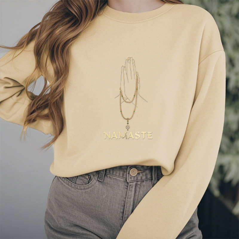Sweat-shirt doublé polaire Buddha Stones NAMASTE