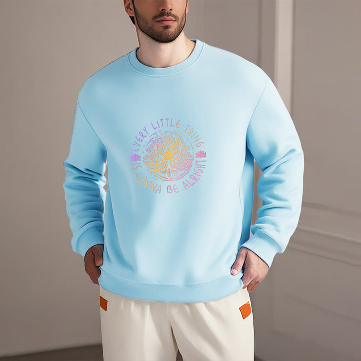Sweat-shirt doublé polaire Buddha Stones TOUT VA BIEN SE PASSER