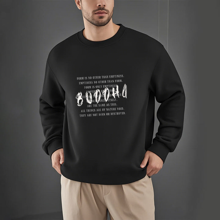 Sweat-shirt doublé polaire Buddha Stones LA FORME N'EST PAS AUTRE QUE LE VIDE