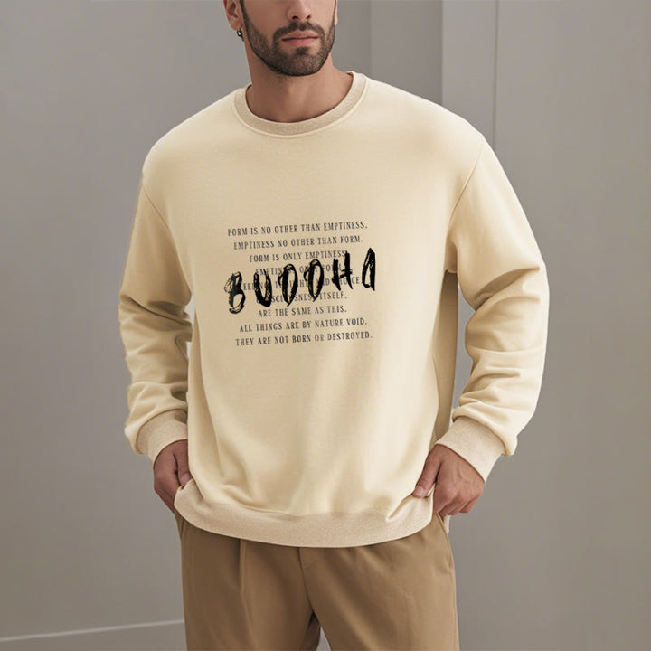 Sweat-shirt doublé polaire Buddha Stones LA FORME N'EST PAS AUTRE QUE LE VIDE