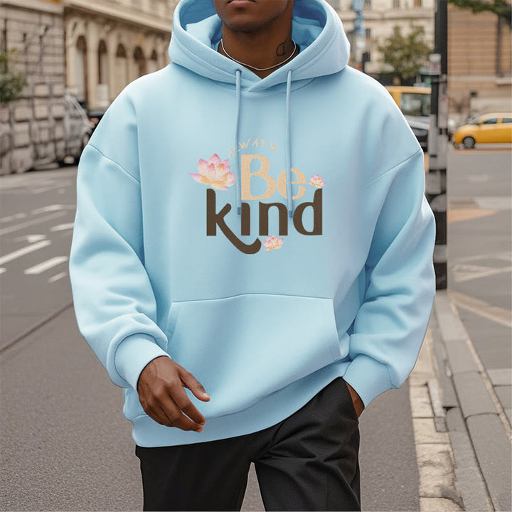 Sweat à capuche en polyester doublé polaire Buddha Stones Always Be Kind