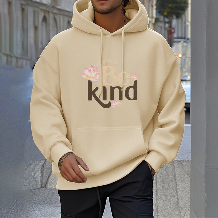 Sweat à capuche en polyester doublé polaire Buddha Stones Always Be Kind
